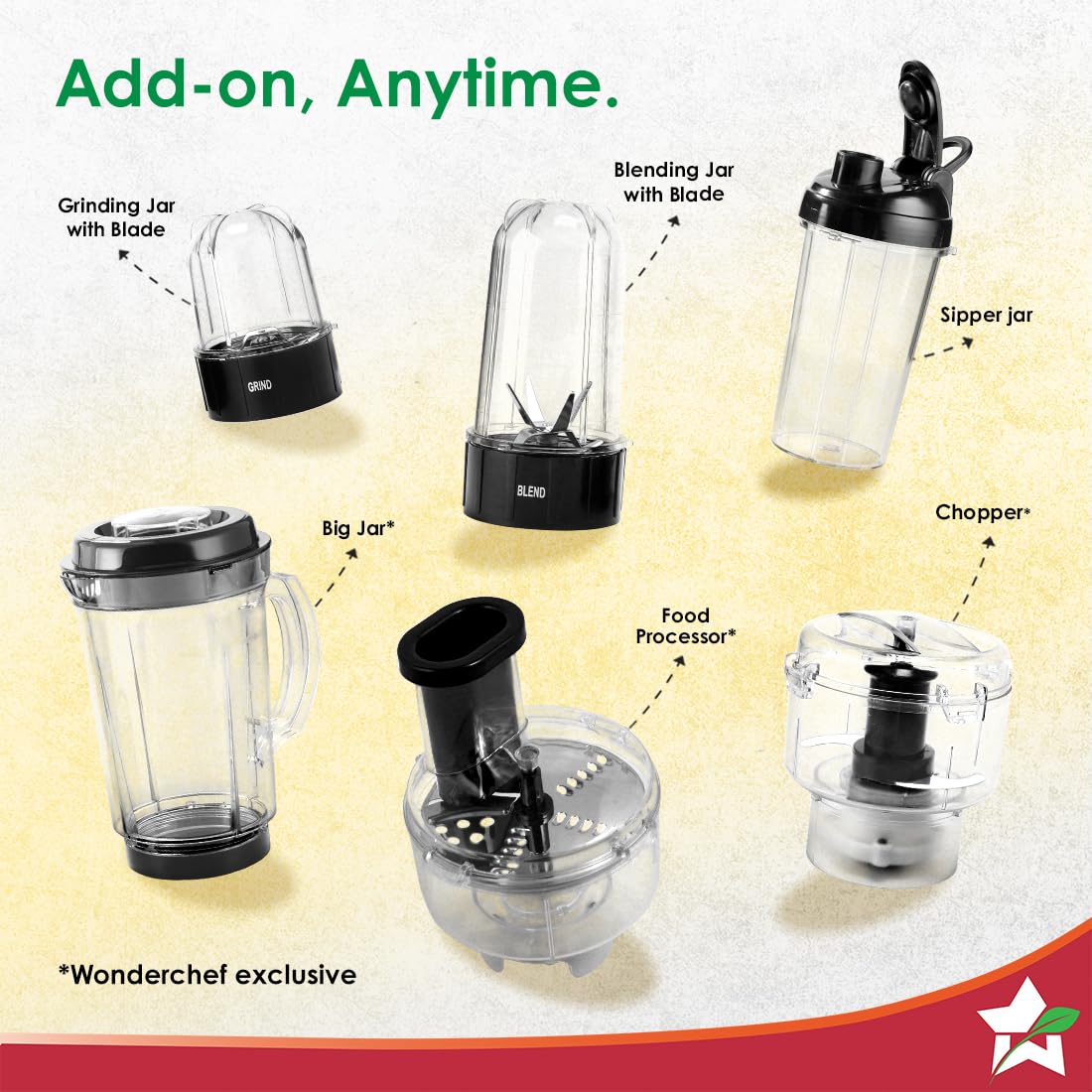 Wonderchef Nutri-blend 500W Mixer Grinder