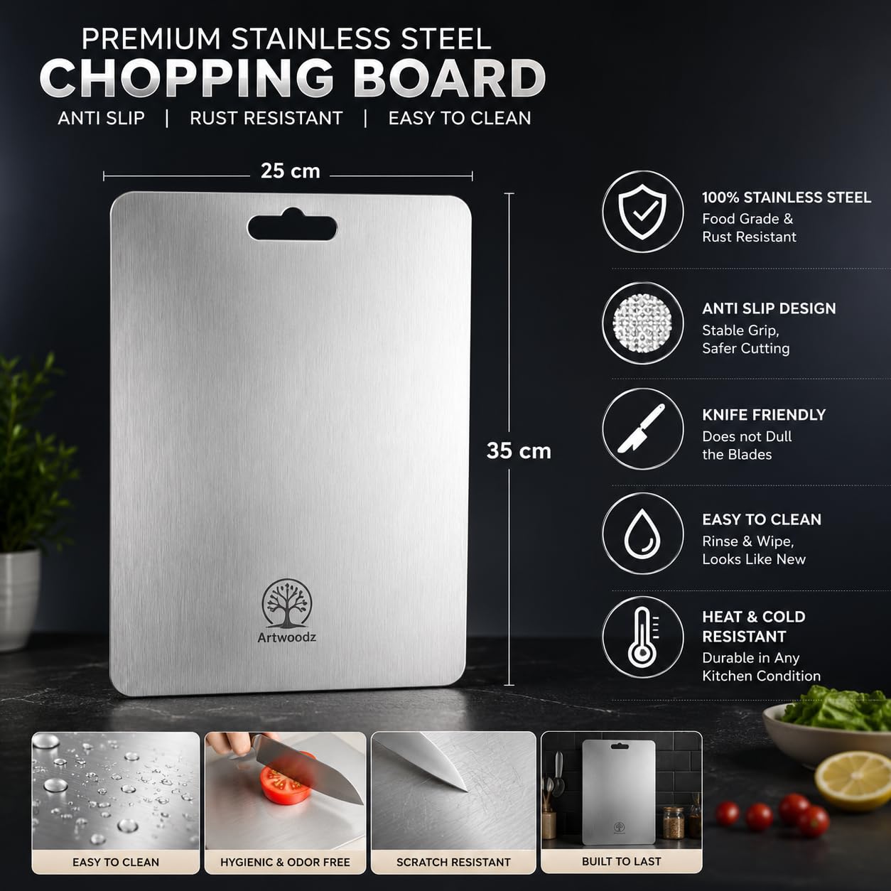Stainless Chopping board